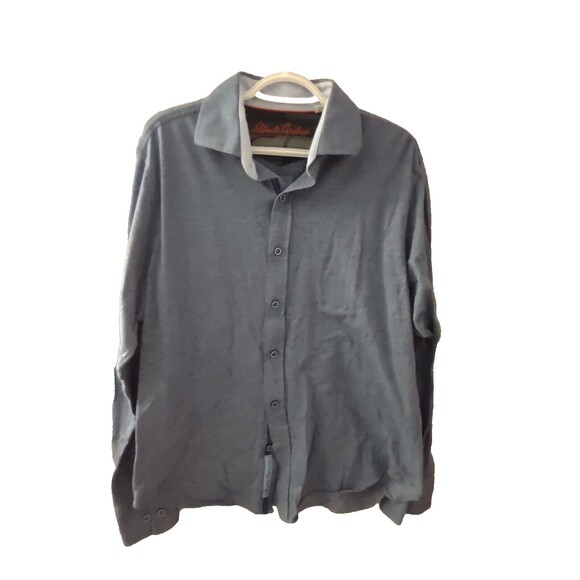 Robert Graham Men's Long Sleeve Blue/ White Button Up Size Large - Picture 1 of 11